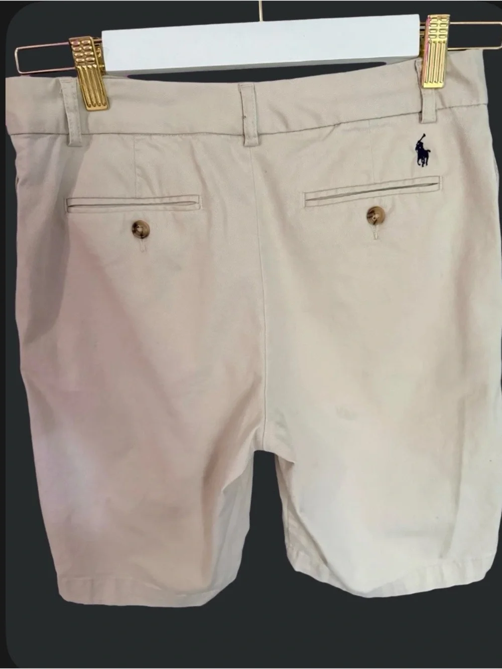 Polo Ralph Lauren Surry Tan 9.5” Classic Chino Shorts Size 18 big kids